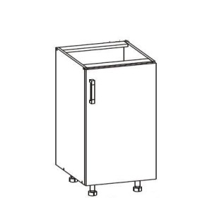 VERDI svetlosivá D45, dolná skrinka v šírke 45 cm
