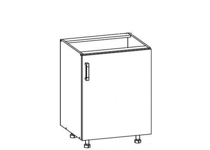 VERDI svetlosivá D60, dolná skrinka v šírke 60 cm