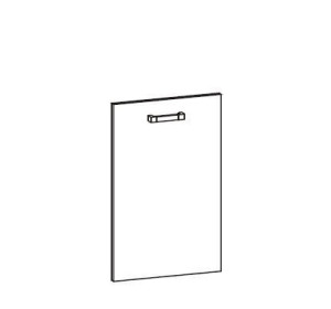 VERDI svetlosivá DM45/71, dvierka na umývačku riadu v šírke 45 cm a výške 71 cm