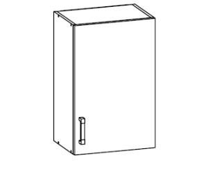 VERDI svetlosivá G50/72, horná skrinka v šírke 50 cm