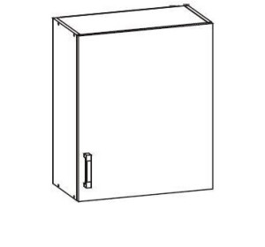 VERDI svetlosivá G60/72, horná skrinka v šírke 60 cm