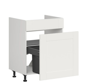 EDAN biely canadian DKS60, dolná drezová skrinka s košom na odpad v šírke 60 cm