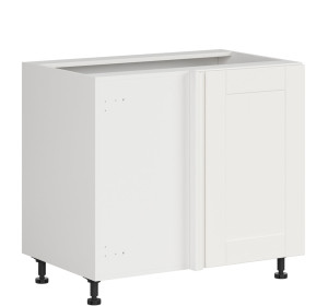 EDAN biely canadian DNW105L, dolná skrinka určená do rohu v šírke 105 cm