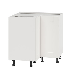 EDAN biely canadian DNW90, dolná rohová skrinka v šírke 90 x 90 cm