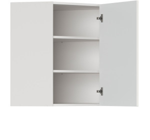 EDAN biely canadian GNWU60/72, horná rohová skrinka v šírke 60x60 cm