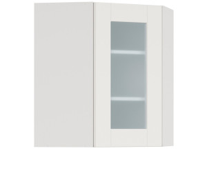 EDAN biely canadian GNWU60/72-LVPV, horná rohová skrinka v šírke 60x60 cm