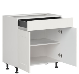 EDAN biely canadian D1S80, dolná skrinka so zásuvkou v šírke 80 cm