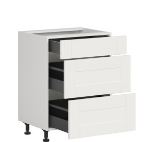 EDAN biely canadian D3S60, dolná zásuvková skrinka v šírke 60 cm