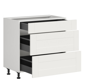 EDAN biely canadian D3S80, dolná zásuvková skrinka v šírke 80 cm