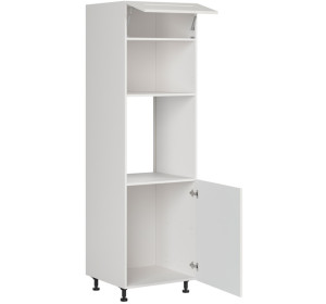 EDAN biely canadian DPS-60/207-P/O, vysoká skrinka na vstavanú rúru a mikrovlnku v šírke 60 cm a výške 207 cm