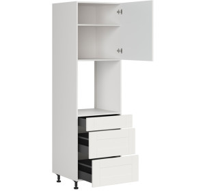 EDAN biely canadian DPS-60/207-2SMB/P, vysoká skrinka na vstavanú rúru v šírke 60 cm a výške 207 cm