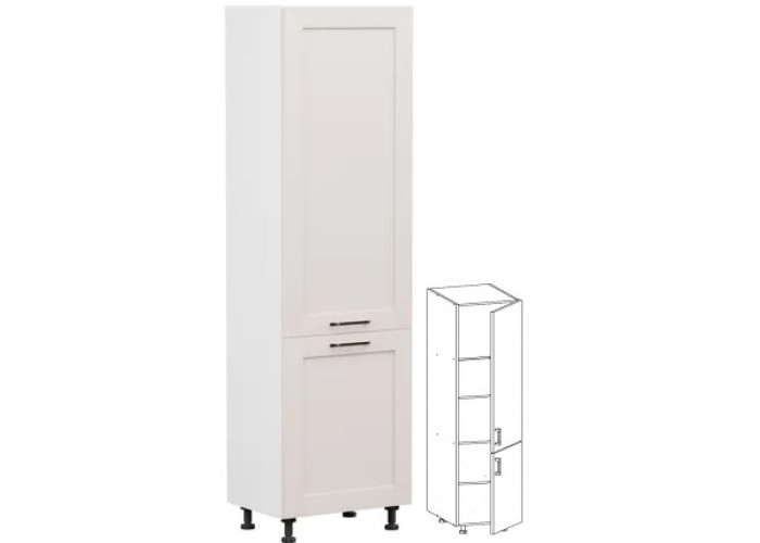 EDAN piesková bežová D60/207, vysoká skrinka v šírke 60 cm a výške 207 cm