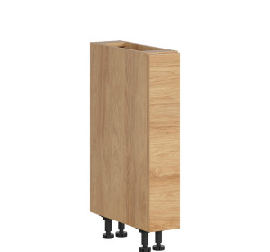 HAMPER dub hikory DC15, dolná skrinka s CARGO košom v šírke 15 cm