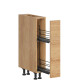 HAMPER dub hikory DC15, dolná skrinka s CARGO košom v šírke 15 cm