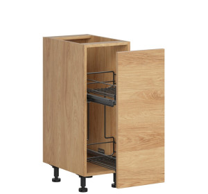 HAMPER dub hikory DC30, dolná skrinka s CARGO košom v šírke 30 cm
