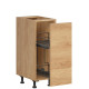 HAMPER dub hikory DC30, dolná skrinka s CARGO košom v šírke 30 cm