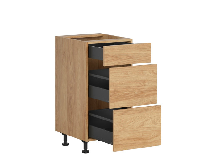 HAMPER dub hikory D3S40, dolná zásuvková skrinka v šírke 40 cm