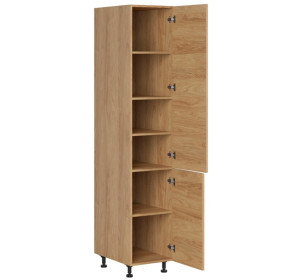 HAMPER dub hikory D40/207, vysoká skrinka v šírke 40 cm a výške 207 cm