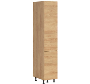 HAMPER dub hikory DC40/207, vysoká skrinka s CARGO košom v šírke 40 cm a výške 207 cm