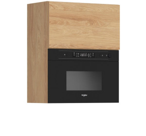 HAMPER dub hikory GMO60/72, horná skrinka na vstavanú mikrovlnku v šírke 60 cm