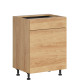 HAMPER dub hikory D1S60, dolná skrinka so zásuvkou v šírke 60 cm HAMPER dub hikory D1S60, dolná skrinka so zásuvkou v šírke 60 cm