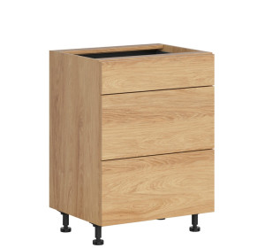 HAMPER dub hikory D3S60, dolná zásuvková skrinka v šírke 60 cm