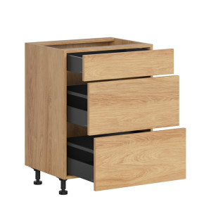HAMPER dub hikory D3S60, dolná zásuvková skrinka v šírke 60 cm