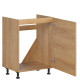 HAMPER dub hikory DK60, dolná drezová skrinka v šírke 60 cm