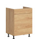 HAMPER dub hikory DKS60, dolná drezová skrinka s košom na odpad v šírke 60 cm