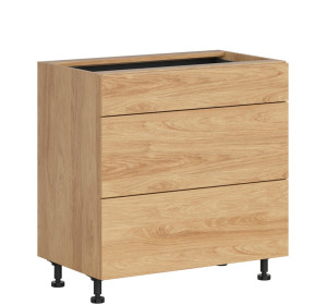 HAMPER dub hikory D3S80, dolná zásuvková skrinka v šírke 80 cm