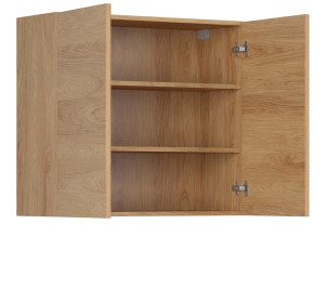 HAMPER dub hikory G80/72, horná skrinka v šírke 80 cm