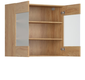 HAMPER dub hikory G80/72-LVPV, horná skrinka v šírke 80 cm