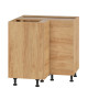 HAMPER dub hikory DNW90, dolná rohová skrinka v šírke 90 x 90 cm HAMPER dub hikory DNW90, dolná rohová skrinka v šírke 90 x 90 cm