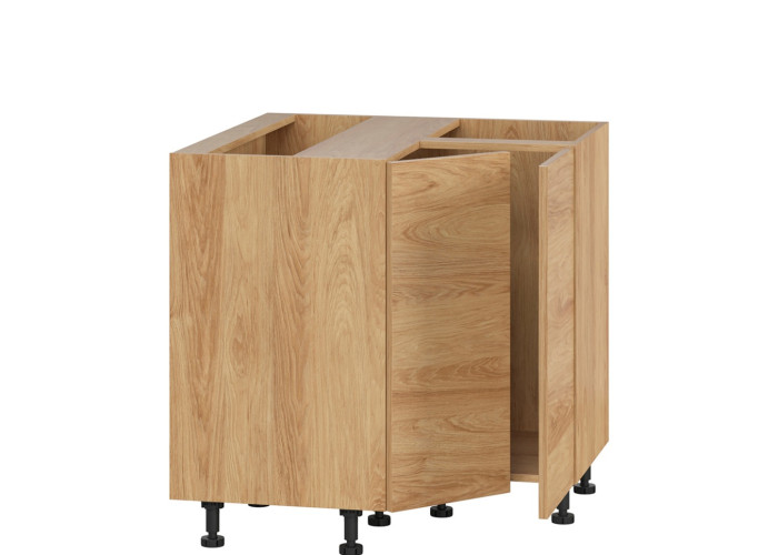 HAMPER dub hikory DNW90, dolná rohová skrinka v šírke 90 x 90 cm HAMPER dub hikory DNW90, dolná rohová skrinka v šírke 90 x 90 cm
