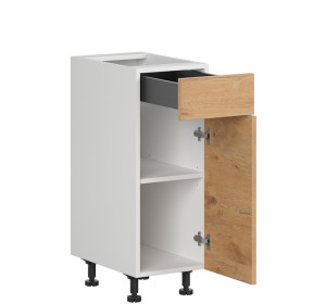 HAMPER dub lancelot D1S30, dolná skrinka so zásuvkou v šírke 30 cm