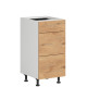 HAMPER dub lancelot D3S40, dolná zásuvková skrinka v šírke 40 cm