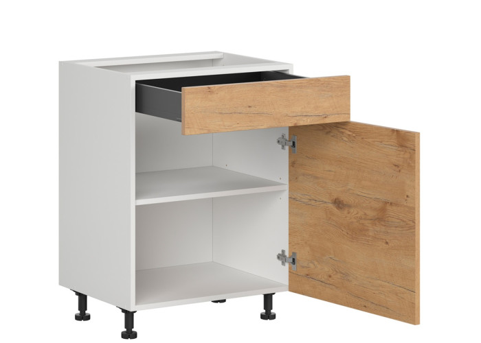 HAMPER dub lancelot D1S60, dolná skrinka so zásuvkou v šírke 60 cm