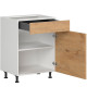 HAMPER dub lancelot D1S60, dolná skrinka so zásuvkou v šírke 60 cm