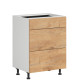 HAMPER dub lancelot D3S60, dolná zásuvková skrinka v šírke 60 cm HAMPER dub lancelot D3S60, dolná zásuvková skrinka v šírke 60 cm