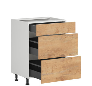 HAMPER dub lancelot D3S60, dolná zásuvková skrinka v šírke 60 cm