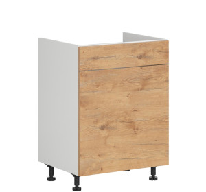 HAMPER dub lancelot DKS60, dolná drezová skrinka s košom na odpad v šírke 60 cm