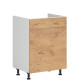 HAMPER dub lancelot DKS60, dolná drezová skrinka s košom na odpad v šírke 60 cm HAMPER dub lancelot DKS60, dolná drezová skrinka s košom na odpad v šírke 60 cm