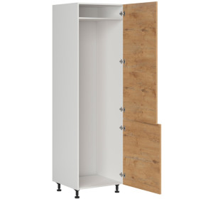 HAMPER dub lancelot DL60/207, vysoká skrinka na vstavanú chladničku v šírke 60 cm a výške 207 cm