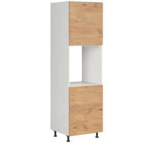 HAMPER dub lancelot DPS-60/207-P/P, vysoká skrinka na vstavanú rúru v šírke 60 cm a výške 207 cm