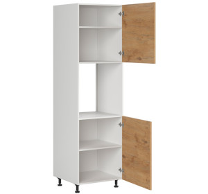 HAMPER dub lancelot DPS-60/207-P/P, vysoká skrinka na vstavanú rúru v šírke 60 cm a výške 207 cm