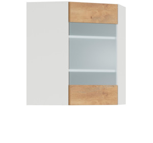 HAMPER dub lancelot GNWU60/72-LVPV, horná rohová skrinka v šírke 60 x 60 cm