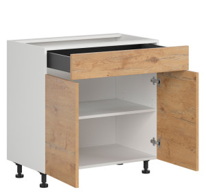 HAMPER dub lancelot D1S80, dolná skrinka so zásuvkou v šírke 80 cm