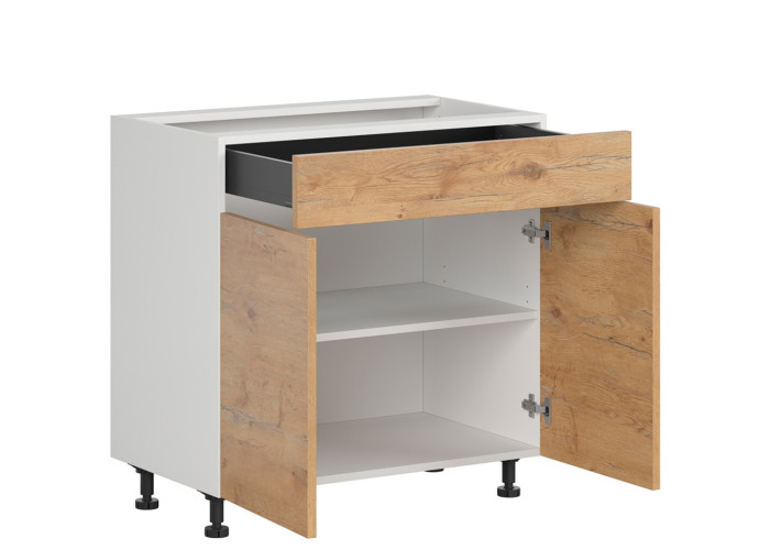 HAMPER dub lancelot D1S80, dolná skrinka so zásuvkou v šírke 80 cm