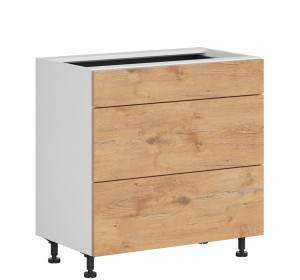 HAMPER dub lancelot D3S80, dolná zásuvková skrinka v šírke 80 cm