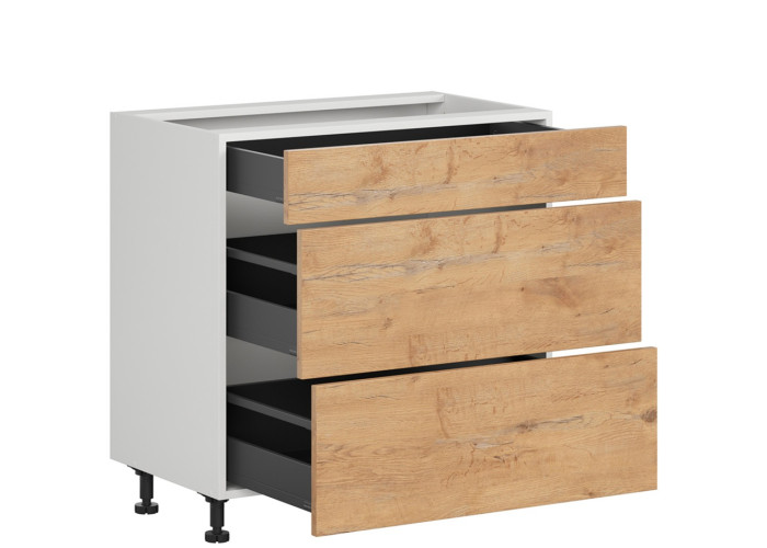 HAMPER dub lancelot D3S80, dolná zásuvková skrinka v šírke 80 cm